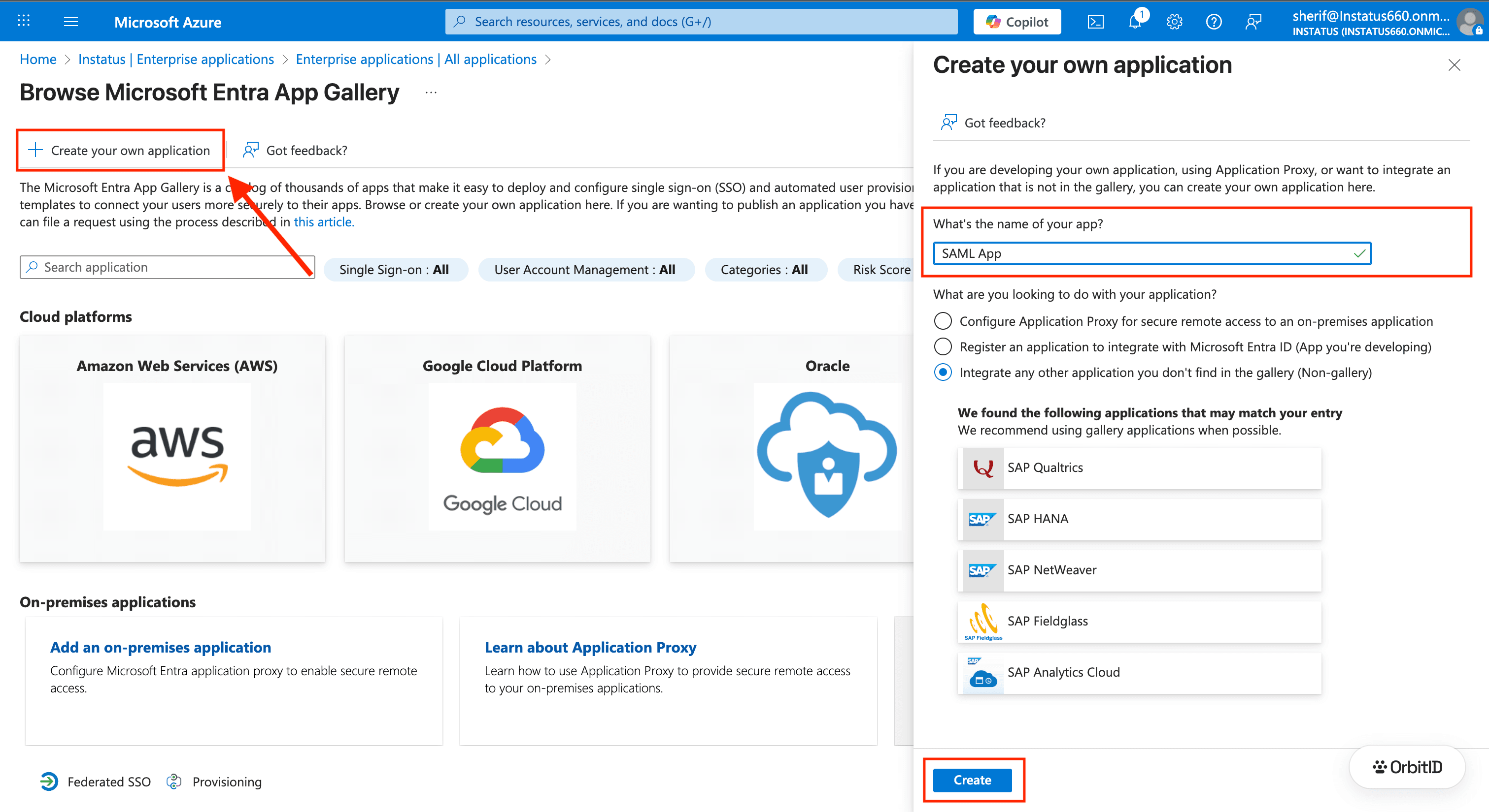 Create your own application panel